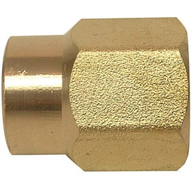 Everbilt 3/4 in. x 1/2 in. Brass Coupling (10-Pack)