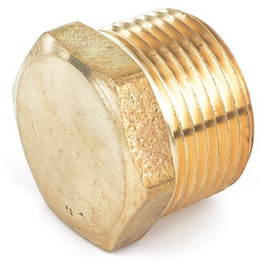 Everbilt 1/4 in. Brass HEX Head Plug (10-Pack)