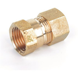 Everbilt 3/8 in. x 1/2 in. LF Brass Comp Adapter (10-Pack)