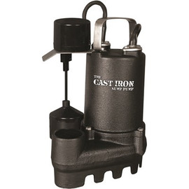 1/2 hp. Cast Iron Submersible Sump/Effluent Pump with Vertical Float Switch