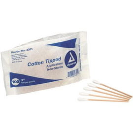 First Aid Only Cotton Tipped Applicators (100/Bag)