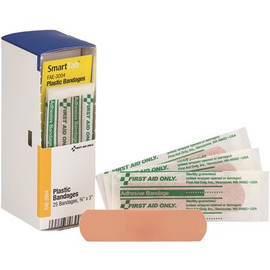 SMARTCOMPLIANCE 3/4 in. x 3 in. Adhesive Plastic Bandages Refill (25 per Box)