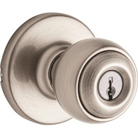 Kwikset Polo Satin Nickel Keyed Entry Door Knob