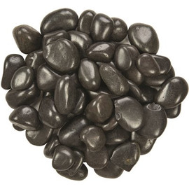 MSI Black Polished Pebbles 0.5 cu. ft . per Bag (0.75 in. to 1.25 in.) Bagged Landscape Rock (55 bags / Covers 22.5 cu. ft.)