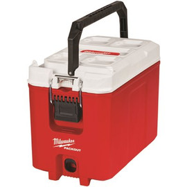 Milwaukee PACKOUT 10 in. Red 16 qt. Compact Cooler