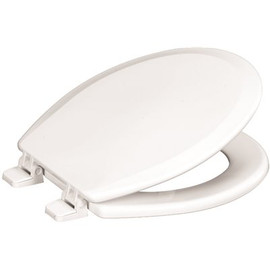 CENTOCO Round Closed Front Toilet Seat in White