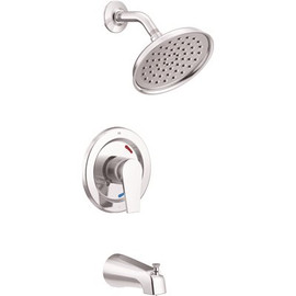 CLEVELAND FAUCET GROUP Slate 1-Handle 1.75 GPM Tub and Shower Trim Kit in Chrome (Valve Not Included)