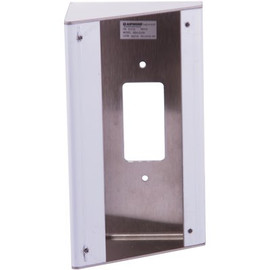 AIPHONE 30-Degree Angle Box, for Use with JK, JF, JP, JO-DV Door Stations, Surface Wall Mount, Stainless Steel