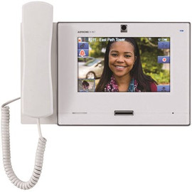 AIPHONE IX Series Surface Mount 1-Channel IP Video Master Station Intercom with Handset, White