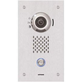 AIPHONE IX Series Flush Mount 1-Channel IP Video Door Station Intercom with SIP Compatible, PoE, Stainless Steel