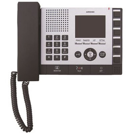 IS Series Wall or Desk Mount 1-Channel Color Video Master Station Intercom with 3-1/2 in. Color LCD Display, Black-Gray