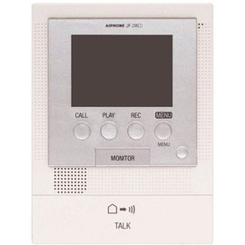 JF Series Surface Mount 1-Channel Color Video Master Station Intercom with Door Release, Picture, Message, White - Gray