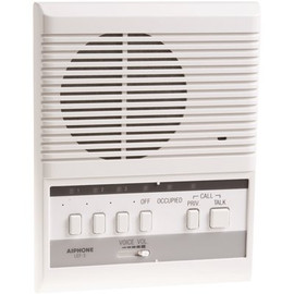 AIPHONE LEF Series Surface Mount 1-Channel 3-Call Audio Master Station Intercom with LED and Call Tone Indicators, White