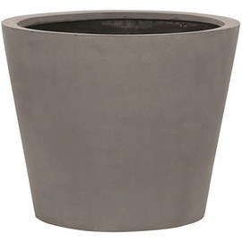Vasesource Essex 15.75 in. x 19.75 in. x 19.75 in. Gray Fiberstone Planter