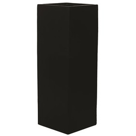 Vasesource Bristol 39 in. x 13.75 in. x 13.75 in. Black Fiberstone Planter