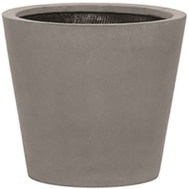 Vasesource Essex 13.75 in. x 15.75 in. x 15.75 in. Gray Fiberstone Planter