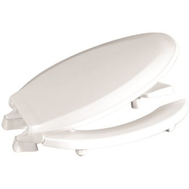 CENTOCO ADA Compliant Raised Round Open Front with Cover Toilet Seat in White