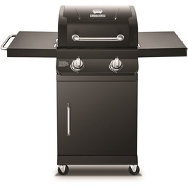 Dyna-Glo Premier 2-Burner Propane Gas Grill with Folding Side Tables in Black