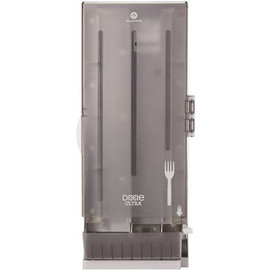 SERIES-O CLASSIC FORK DISPENSER BY GP PRO (GEORGIA-PACIFIC), TRANSLUCENT BLACK, 1 DISPENSER