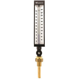 9 in. Scale 30-240 Deg.F Industrial Thermometer for HVAC Utility Accessory