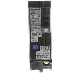 Siemens 20 Amp 1-Pole QAF2N AFCI 10kA Breaker Siemens 20 Amp 1-Pole QAF2N AFCI 10kA Breaker