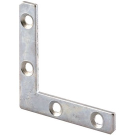 Prime-Line Angle Corner, 2 in., Steel Construction, Zinc Plated, 4-Hole Bracket (10-pack)