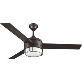 Design House Ajax 52 in. Indoor Oil Rubbed Bronze LED Ceiling Fan with Light