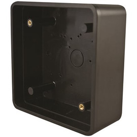 LCN 8310 Series 4-3/4 in. x 4-3/4 in. Plastic Black Lexan 2-Gang Surface Mount Jamb Box