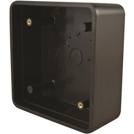 Bea ADA 4-3/4 in. x 4-3/4 in. Plastic Black Lexan 2-Gang Mounting Box