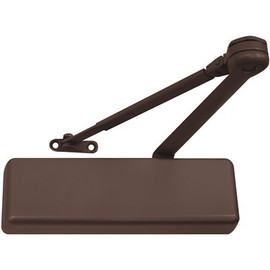 LCN 4040XP Series Size 1 to 5 Sprayed Dark Bronze Grade 1 Surface Door Closer, Hold Open Arm, Non-Handed