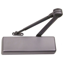 LCN 4040XP Series Size 1 to 6 Sprayed Aluminum Grade 1 Surface Door Closer, Hold Open Arm, Non-Handed