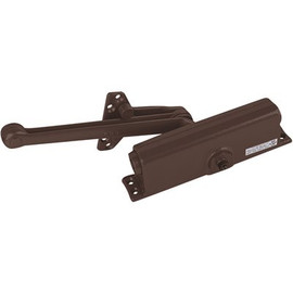 LCN 1260 Series Size 1 to 5 Sprayed Dark Bronze Grade 1 Surface Door Closer, Stop Arm, Non-Handed