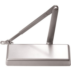 LCN 4010 Series Size 6 Sprayed Aluminum Grade 1 Surface Door Closer, Regular Arm, Left Hand