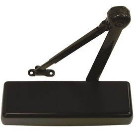 LCN 4010 Series Size 1 to 5 Sprayed Dark Bronze Grade 1 Surface Door Closer, Hold Open Arm, Right Hand