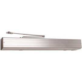 LCN Auto Equalizer 4600 Series Size 1 to 4 Sprayed Aluminum Electro-Hydraulic Power Operator, Top Jamb Push Side Mount