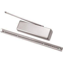 LCN 4040XPT Series Size 1 to 6 Sprayed Aluminum Grade 1 Surface Door Closer, Standard Track Arm, Non-Handed