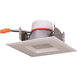 Satco 4 in. 2700K Warm White New Construction or Remodel IC Rated Recessed Integrated LED Kit