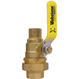 NIBCO 3/4 in. FIP Union x FIP Forged Lead Free Brass Single Union End Ball Valve W/Adjustable Packing Gland