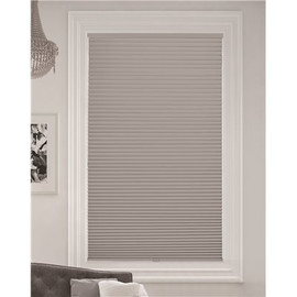 BlindsAvenue Simply Gray Sheen Cordless Blackout Single Cell Polyester Cellular Shade 30 in. W x 48 in. L