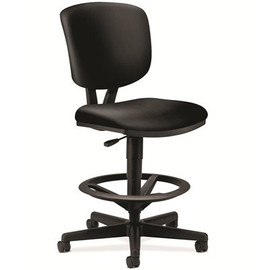 HON Volt Black SofThread Leather Task Stool