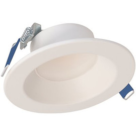 Halo LCR4 4 in. Soft White Selectable CCT Integrated LED Recessed Light With Round Surface Mount White Trim Retrofit Module