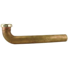 KEENEY 1-1/2 in. x 7 in. 22-Gauge Brass Slip Joint Waste Arm in Rough Brass