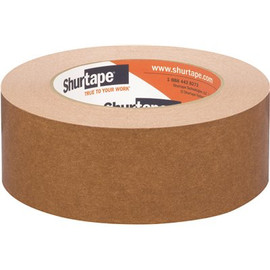 Shurtape FP 97 6.0 mils 48 mm x 55 m (1.88 in. x 60 yds.) Flatback Kraft Paper Tape (1-Case) (24-Rolls)