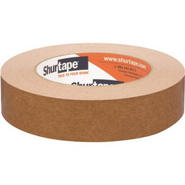 Shurtape FP 97 6.0 mils 36 mm x 55 m (1.41 in. x 60 yds.) Flatback Kraft Paper Tape (1-Case) (24-Rolls)