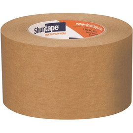 Shurtape FP 96 6.1 mils 72 mm x 55 m (2.83 in. x 60 yds.) Flatback Kraft Paper Tape (1-Case) (16-Rolls)