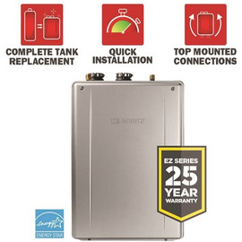 EZTR50 9.8 GPM 50 Gal. Tank Replacement High Efficiency Indoor Residential Liquid Propane Gas Tankless Water Heater Kit