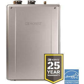 NORITZ EZ98 EZ Series 9.8 GPM Residential Natural Gas High Efficiency Indoor/Outdoor Tankless Water Heater 25-Year Warranty