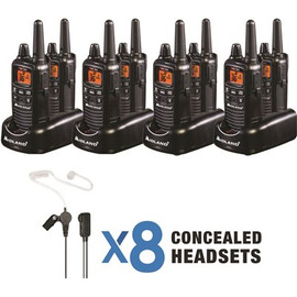 LXT600BBX4 FRS License Free Business Radio Bundle 4-LXT600VP3 and 4-AVPH3 (8-Pack)