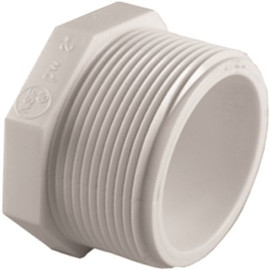 Mueller Streamline 1/2 in. mpt PVC Sch. 40 Plug Mueller Streamline 1/2 in. mpt PVC Sch. 40 Plug