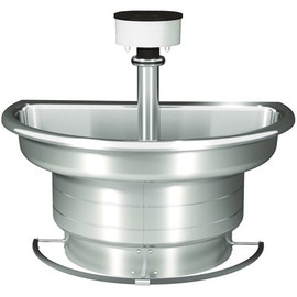 Bradley CLASSIC Stainless steel 54 in. Single Compartment Half Basin Handwashing Sink